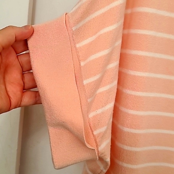 Peach/White Stripped Blouse - Picture 2 of 7